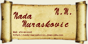 Nada Murašković vizit kartica